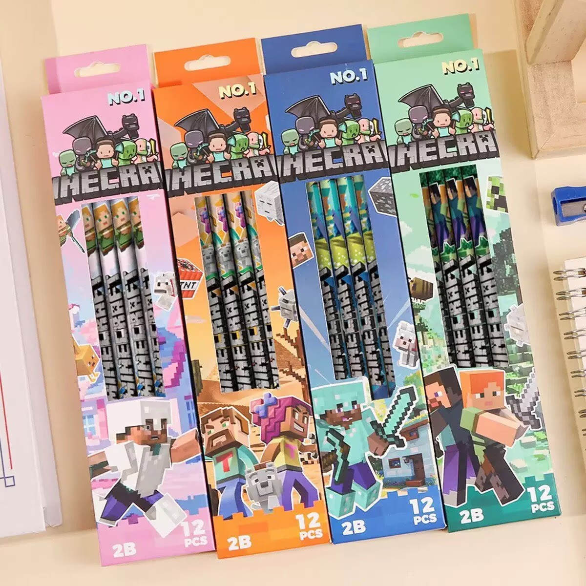 Stationery Supplier - Pensil HOT 4pcs-12pcs tanpa kotak, Desain
