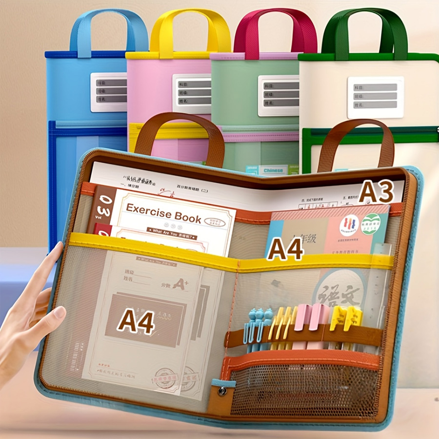 Stationery Supplier - Tas file A4 berbentuk L, tas