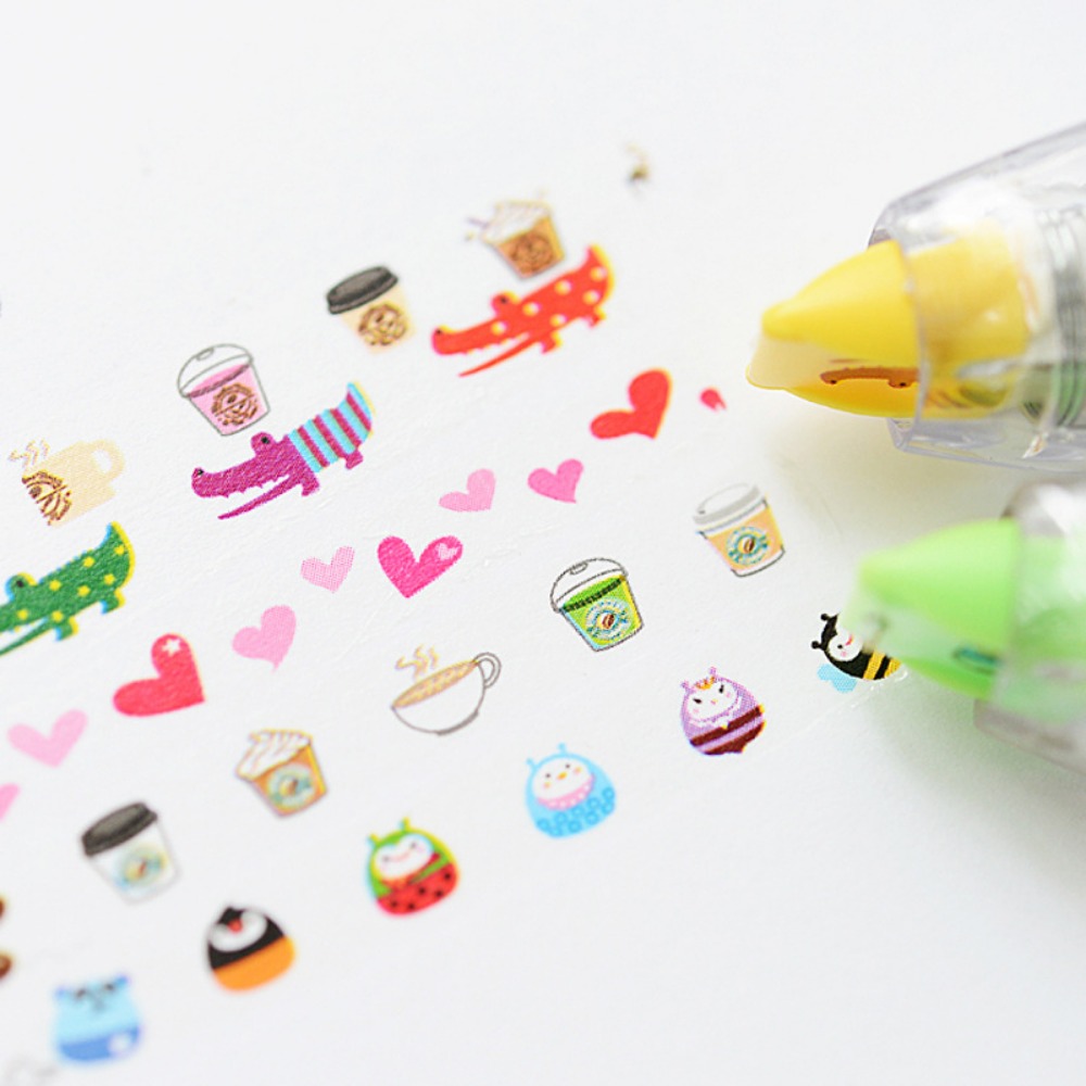 Kawaii lucu dekoratif pita kor - Correction Tape Roller ulasan dan harga