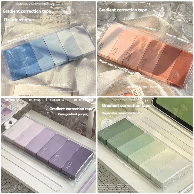 6 Buah Pita Koreksi Putih Berp - Correction Tape Roller ulasan dan harga